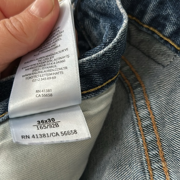 Polo Ralph Lauren 36x30 Blue Jeans - Picture 3 of 5